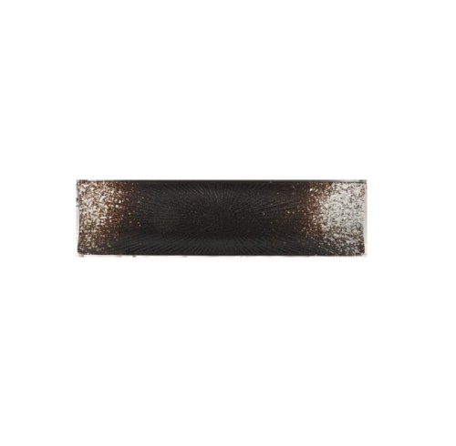 Japanese Long Rectangular Ceramic Serving Plate – Textured Glaze Sushi & Grilled Fish Platter