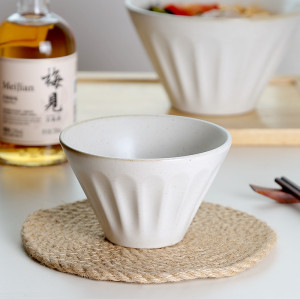Japanese Style Ceramic Ramen Bowl | Large Capacity Noodle Soup Bowl with Minimalist Design