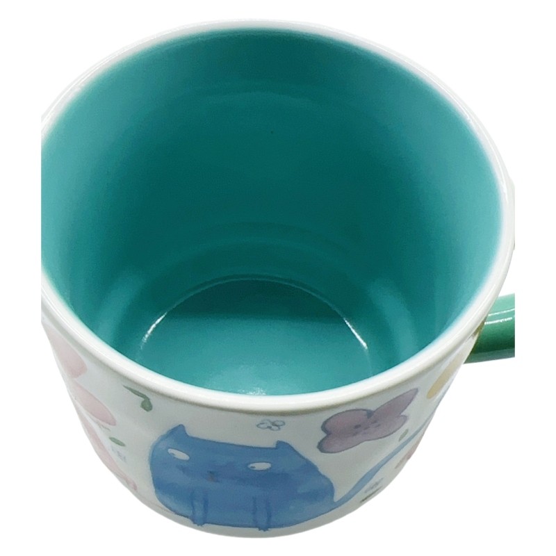 Gold Electroplated Bone China Mug in White