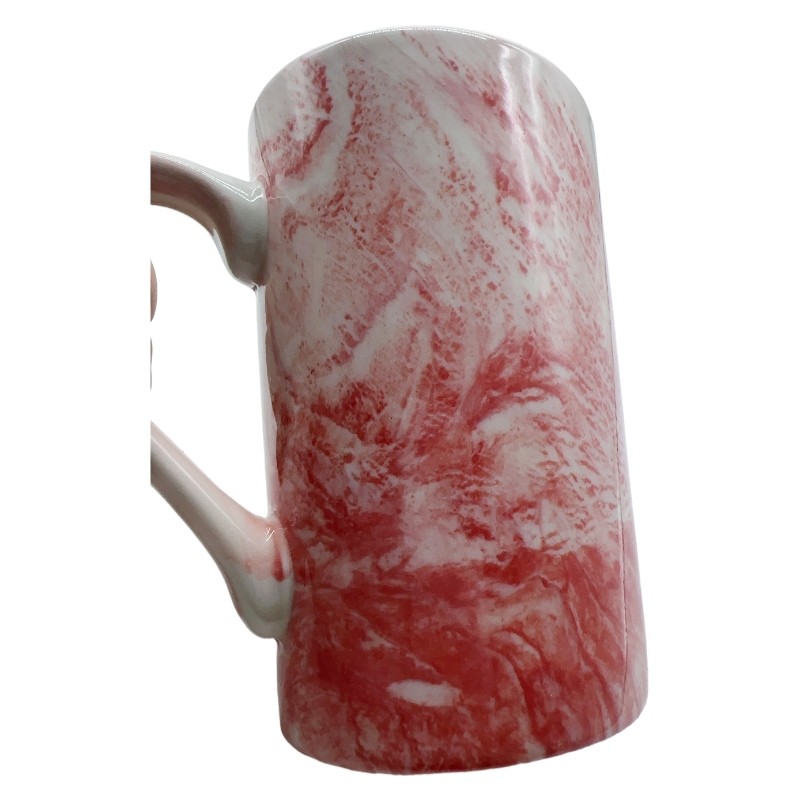 Gold Electroplated Bone China Mug in White