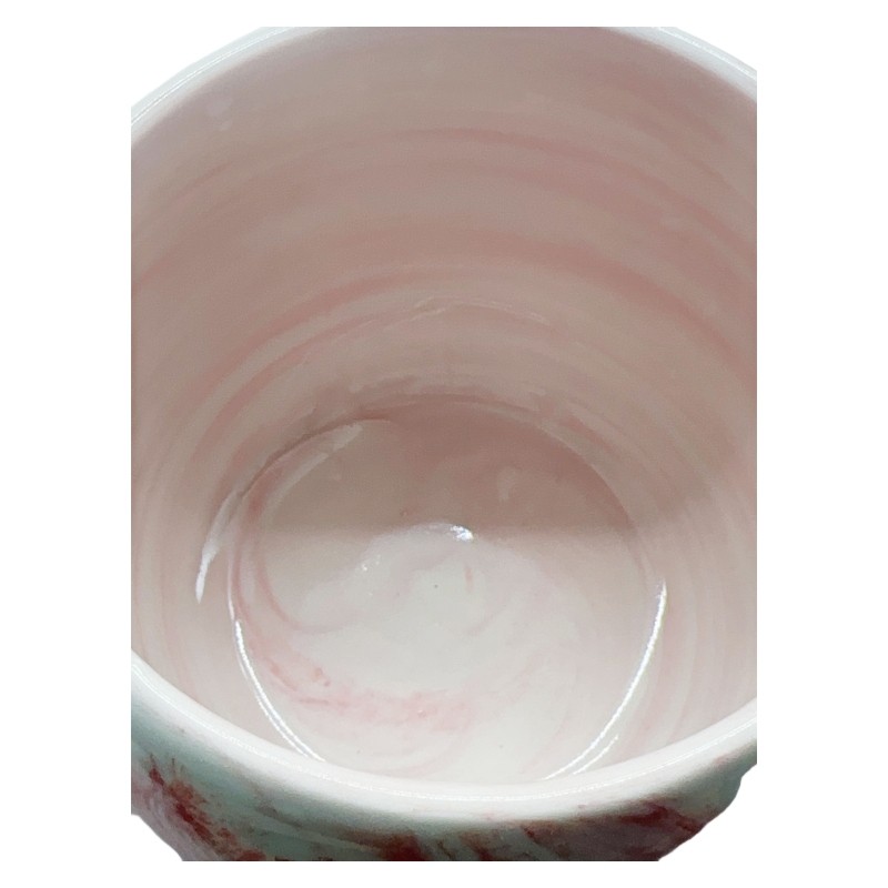 Gold Electroplated Bone China Mug in White
