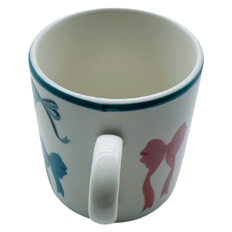 Gold Electroplated Bone China Mug in White, Featuring Gold Handle, Base Heart Design, 350ml Capacity for Coffee