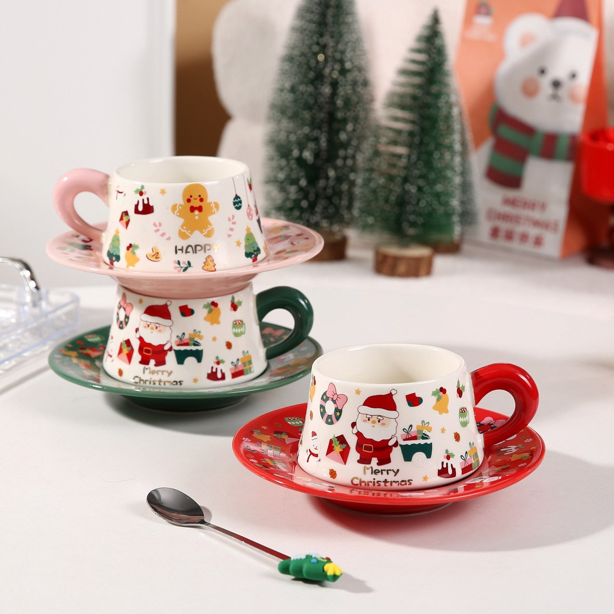 Ceramic Coffee Cup Side View Display