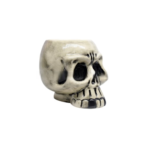 Ceramic Skull Beer Mug – Halloween Gothic 3D Skull Stein for Beer & Drinks