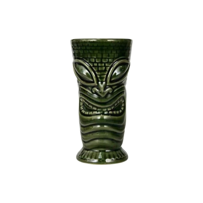 Tiki Ceramic Cocktail Mug – Hawaiian Style Zombie Cup for Bar & Home Drinks