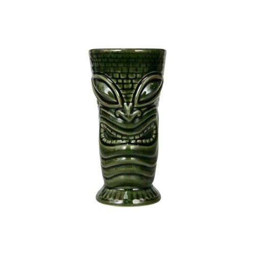 Tiki Ceramic Cocktail Mug | Hawaiian Style Zombie Cup for Bar & Home Drinks