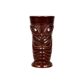 Tiki Ceramic Cocktail Mug | Hawaiian Style Zombie Cup for Bar & Home Drinks