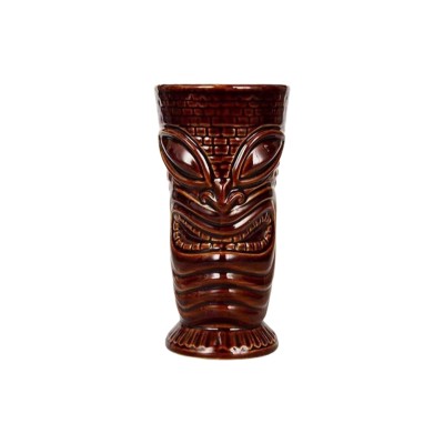 Tiki Ceramic Cocktail Mug | Hawaiian Style Zombie Cup for Bar & Home Drinks
