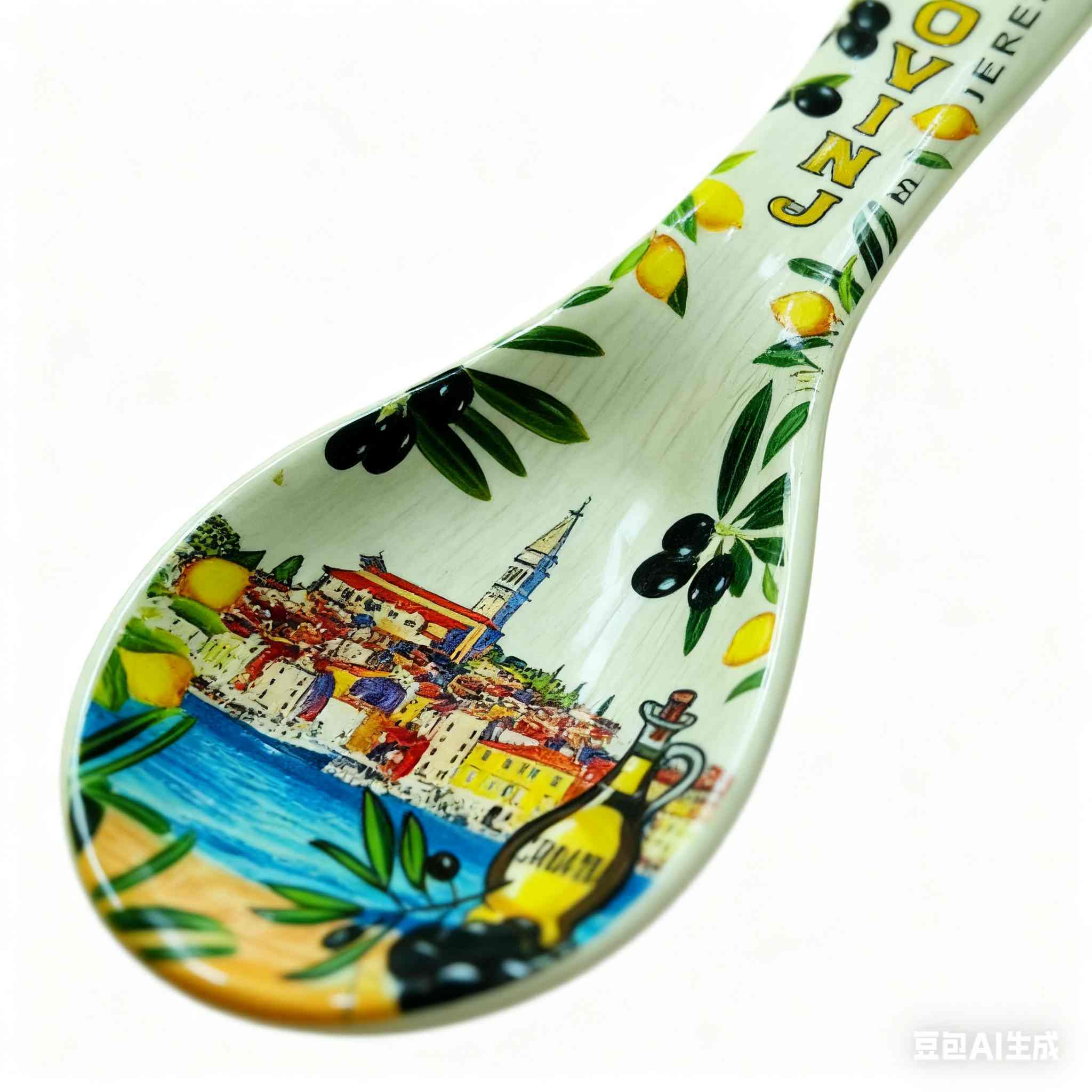 Detail Display Of Artistic Ceramic Spoon Malta & NYC Designs