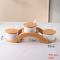 Nordic Ceramic Spice Jar Set With Bamboo Lids | 3-Piece Seasoning Containers For Kitchen Storage