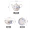 Creative Porcelain Tea Set | Floral English Style Teapot with Cup and Saucer, Single Serve Afternoon Tea Gift