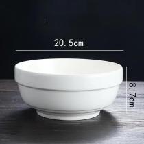Ceramic Rice Bowl | Minimalist White Design, Perfect for Everyday Use