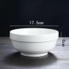 Ceramic Rice Bowl | Minimalist White Design, Perfect for Everyday Use