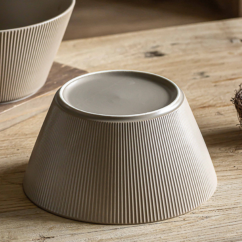 Bottom View Of Stoneware Ceramic Soup Bowl
