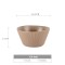 Ceramic Soup Bowl | Ribbed Design, Perfect for Soup and Stews, Microwave and Dishwasher Safe
