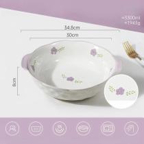 Porcelain Ceramic Soup Bowl | Large Handheld Design for Soup, Stews, and More