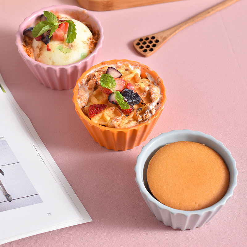Ceramic Baking Bowl Usage Scene For Desserts