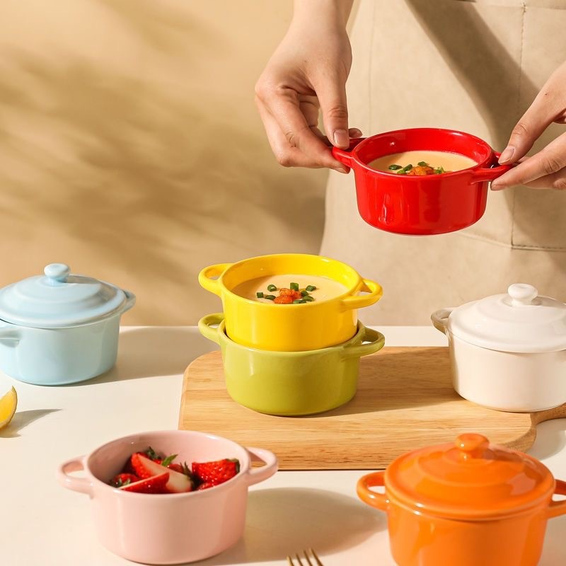 Colorful Mini Ceramic Bowls Kids Usage Scene