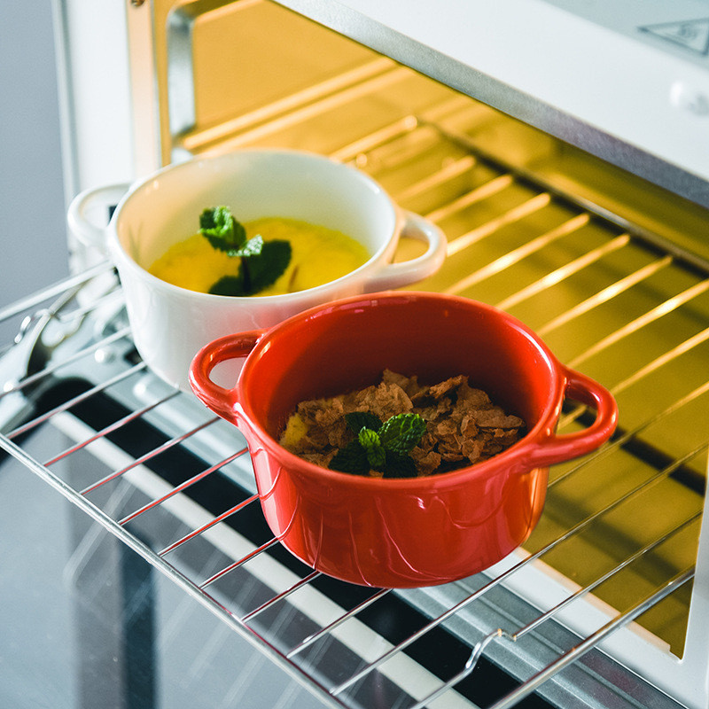 Colorful Mini Bowls In Microwave Display