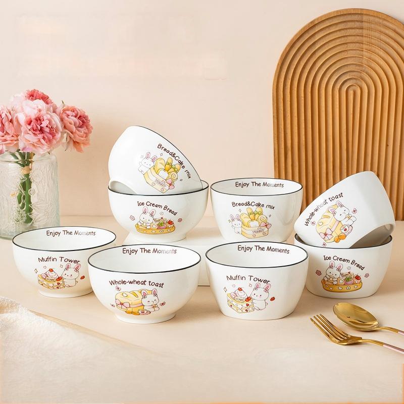 Multi-Bowl Whole View Porcelain Kids Bowl