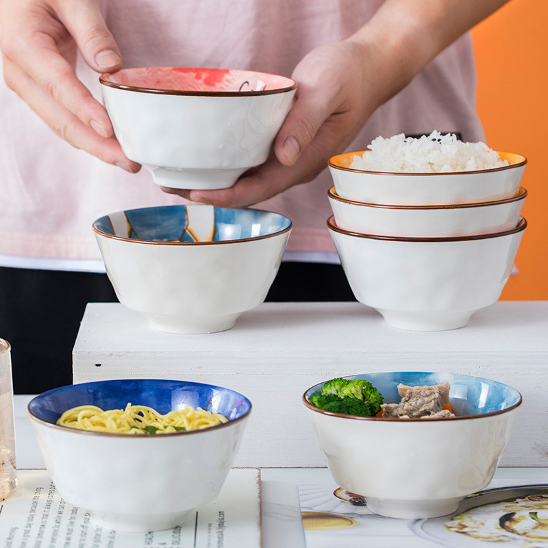 Cute Cartoon Porcelain Bowl Kids Usage Scene