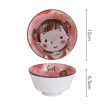 Cute Cartoon Design Porcelain Bowl | Ideal for Kids