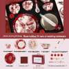 Elegant Newlywed Ceramic Dinnerware Set | 24-Piece Luxury Wedding Gift, Perfect for Home and Engagement Celebration