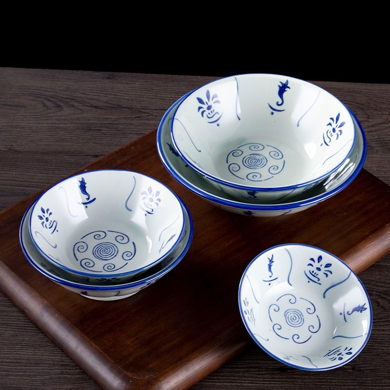 Inner View Vintage Blue&White Porcelain Dinnerware