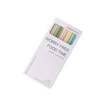 Cream Style Ceramic Chopsticks Set | High Temperature Resistant & Gift Box Packaging