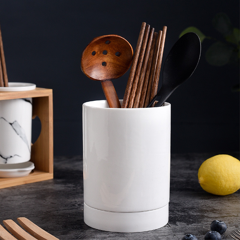 Nordic Ceramic Chopstick Holder Usage Scene