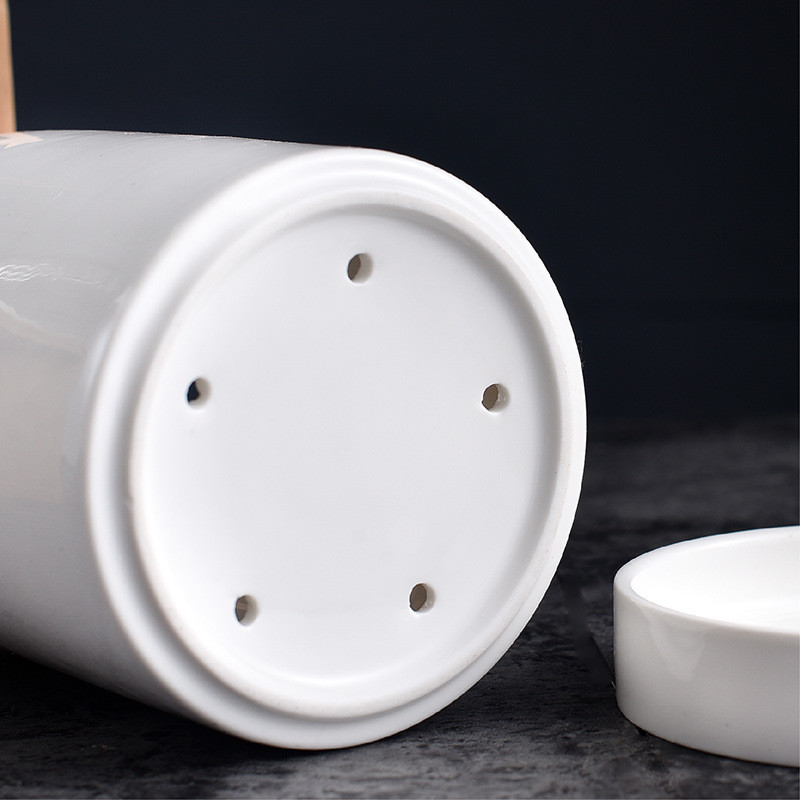Nordic Ceramic Chopstick Holder Bottom Drain Hole