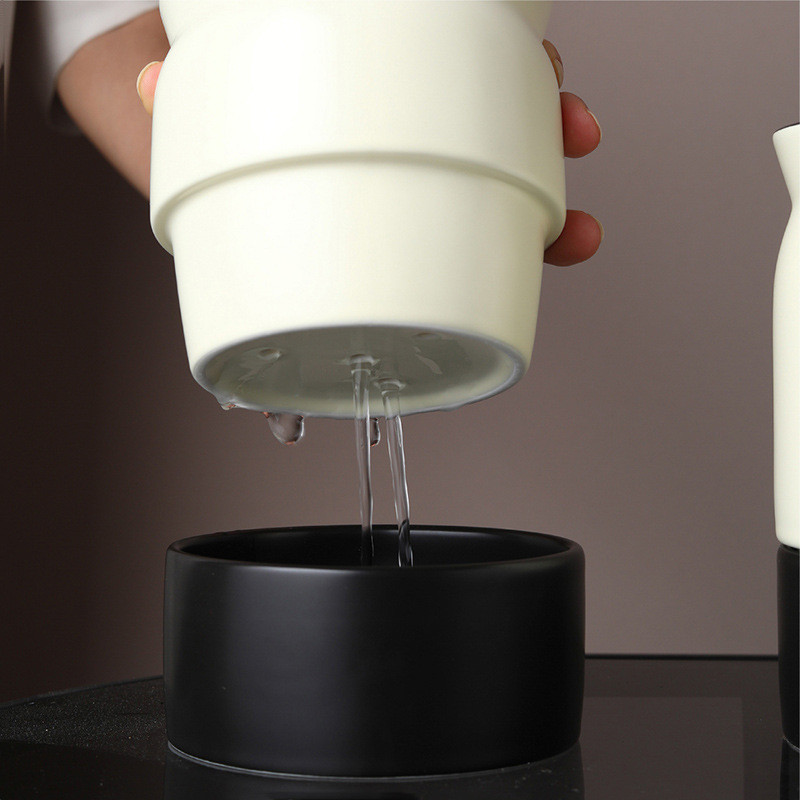 Nordic Ceramic Chopstick Holder Bottom Drainage