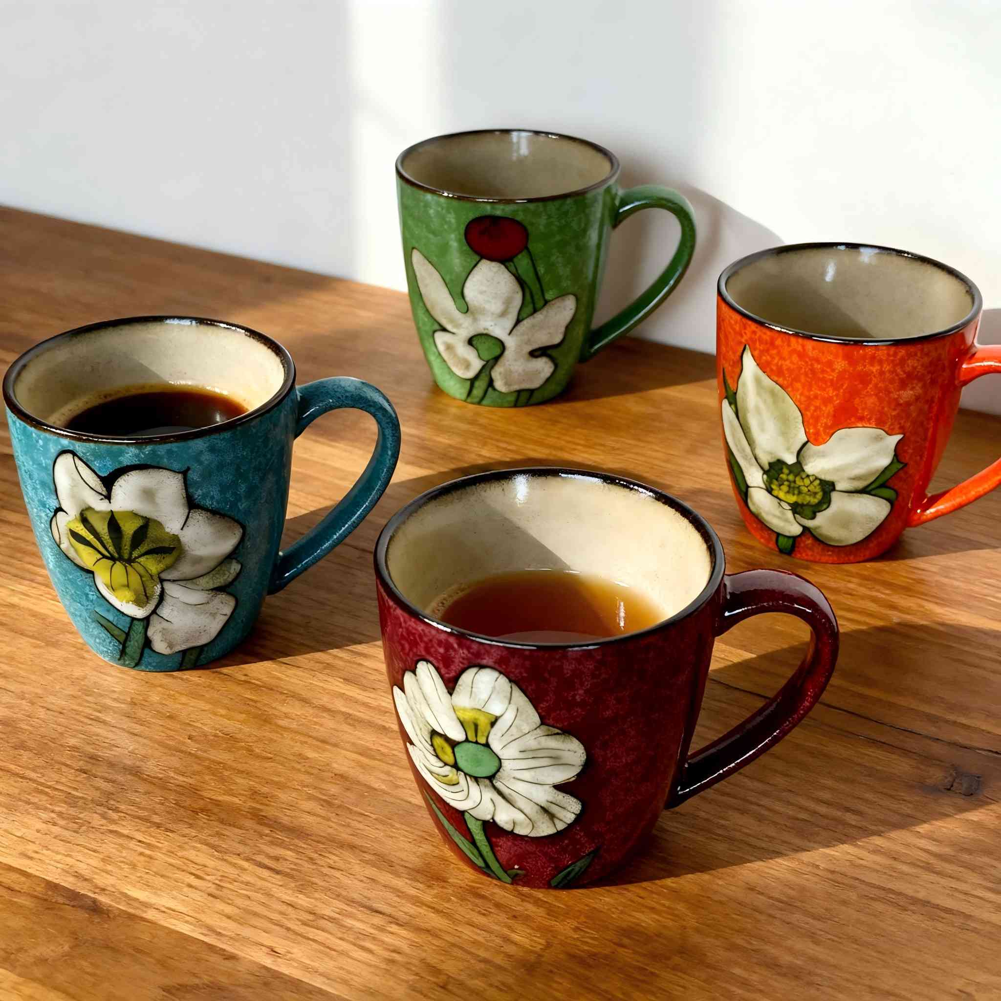 Elegant White Coffee Cup with Gold Handle for Romantic Occasions, Ideal as Valentine’s Day or Wedding Gift