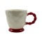 New Bone China Mug with Twisted Handle and Color Base – 416ml Modern Ceramic Coffee Cup