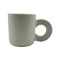 Matte Speckled Porcelain Mug with Unique Handle Design – 325ml Modern Minimalist Coffee Cup
