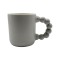 Matte Speckled Porcelain Mug with Unique Handle Design – 325ml Modern Minimalist Coffee Cup