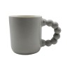 Matte Speckled Porcelain Mug with Unique Handle Design – 325ml Modern Minimalist Coffee Cup