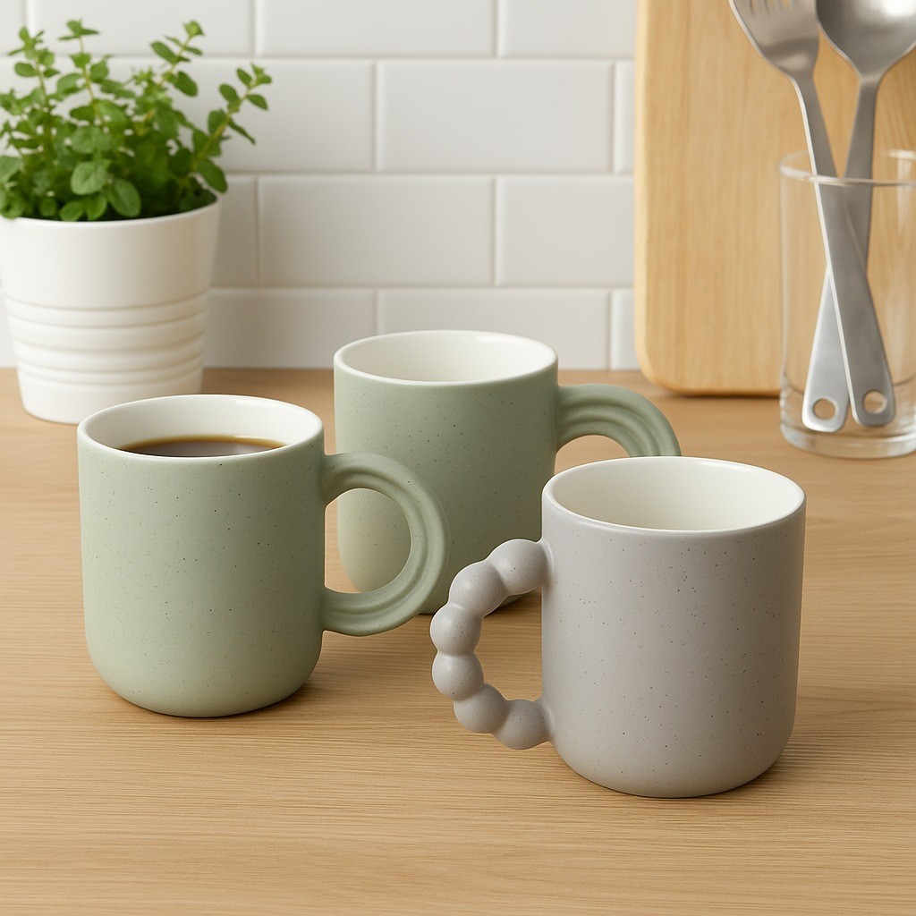 Elegant White Coffee Cup with Gold Handle for Romantic Occasions, Ideal as Valentine’s Day or Wedding Gift