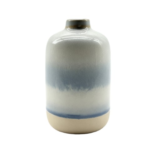 Reactive Glaze Ceramic Flower Vase – Modern Handmade Home Décor Vase