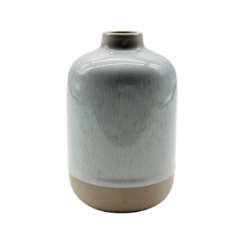 Reactive Glaze Ceramic Flower Vase – Modern Handmade Home Décor Vase