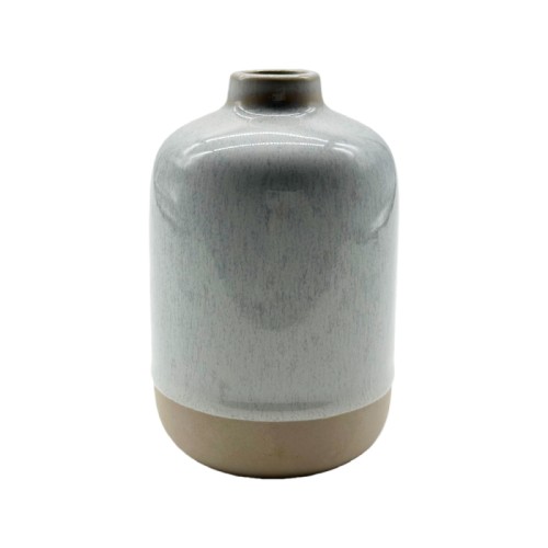 Reactive Glaze Ceramic Flower Vase – Modern Handmade Home Décor Vase