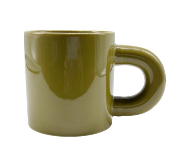 Taza grande de cerámica de 650 ml estilo barista
