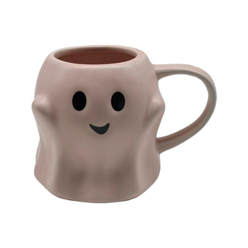 Taza de cerámica con forma de fantasma
