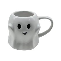 Halloween Ghost Ceramic Mug – Cute 3D Shaped Coffee Cup for Spooky Season