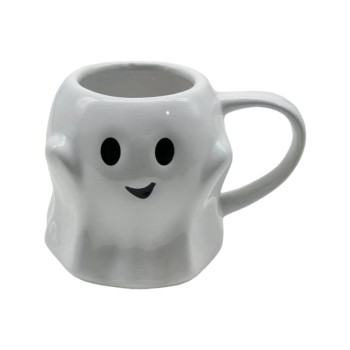 Halloween Ghost Ceramic Mug – Cute 3D Shaped Coffee Cup for Spooky Season