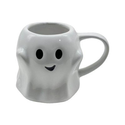 Halloween Ghost Ceramic Mug – Cute 3D Shaped Coffee Cup for Spooky Season