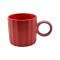 Color Contrast Ceramic Mug – Modern New Bone China Coffee Cup with Circular Handle