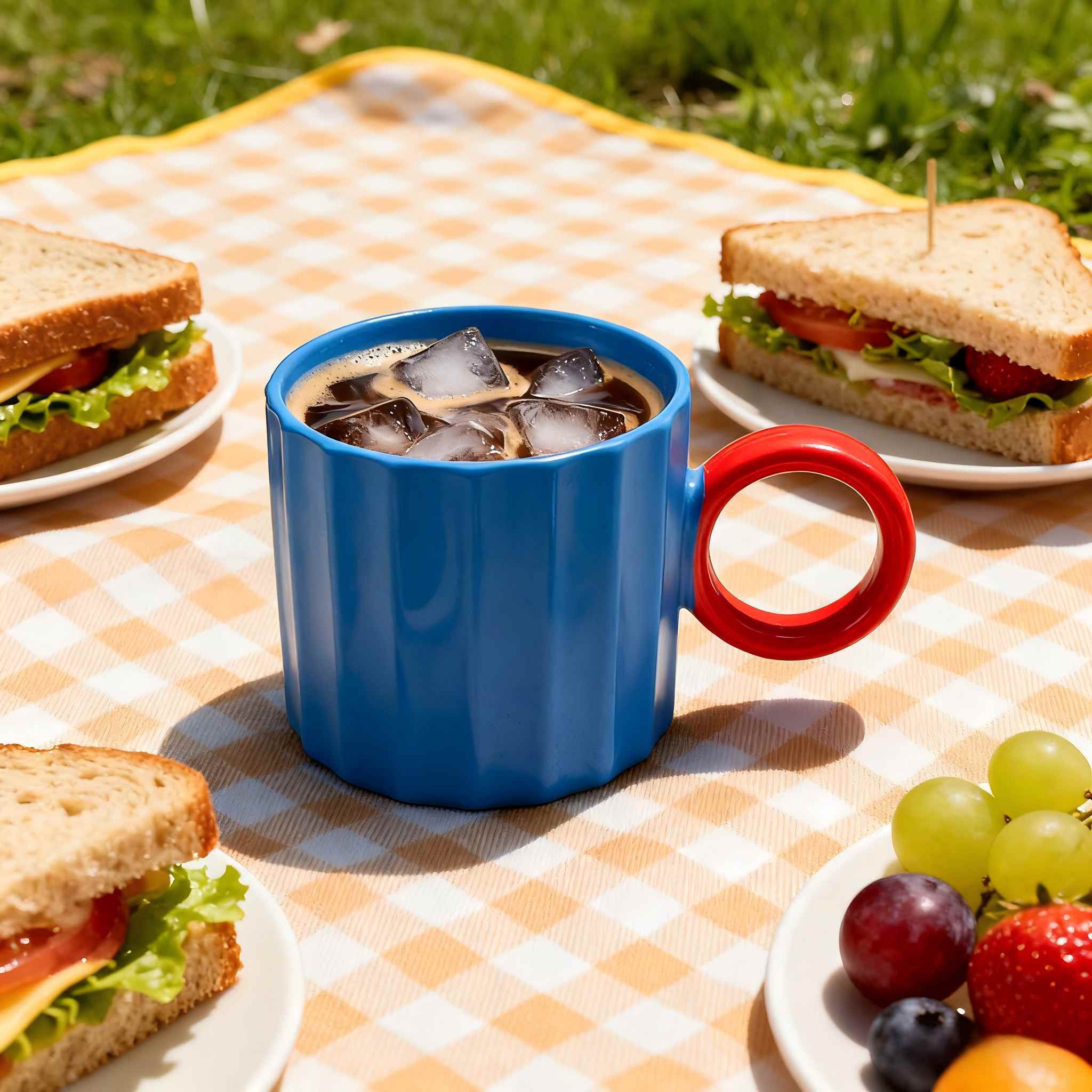 Espresso Cups With Coffee Scene
