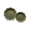 Artisan Green Stoneware Tableware Set – 4 Piece Ceramic Dinnerware for Modern Home Dining