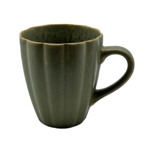 Artisan Green Stoneware Tableware Set – 4 Piece Ceramic Dinnerware for Modern Home Dining